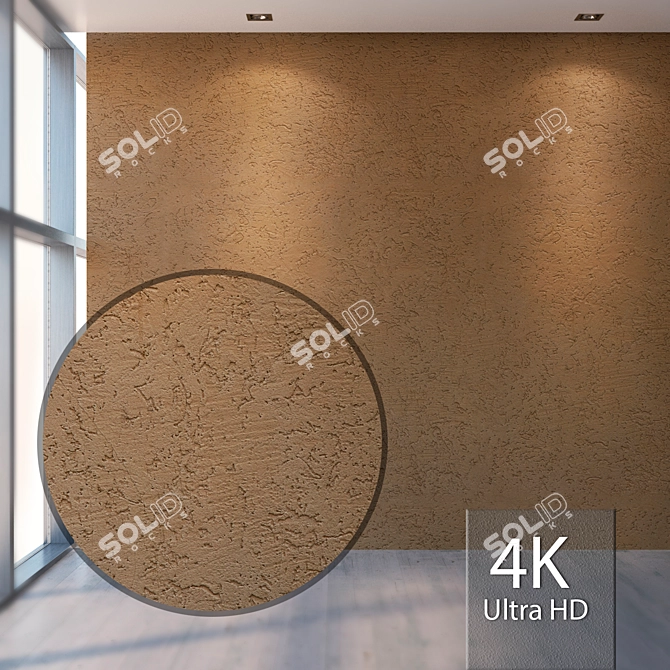 Seamless Plaster Texture 3D model image 1