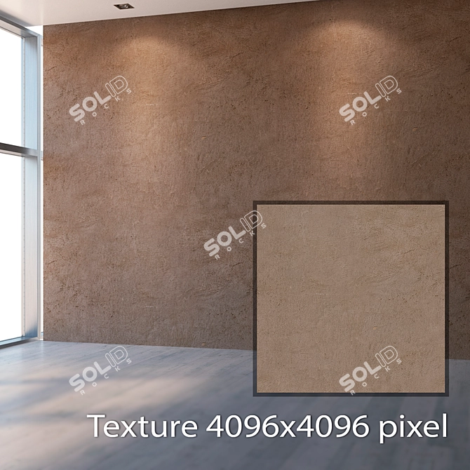 Title: Seamless High-Resolution Plaster Texture 3D model image 2