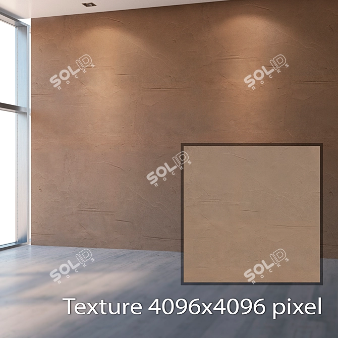 Seamless High-Resolution Stucco Texture 3D model image 2