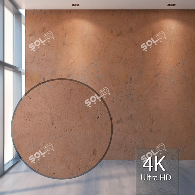 Seamless Plaster Texture - High Resolution and Detail 3D model image 1