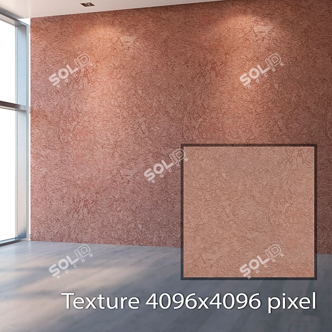 Seamless High-Resolution Plaster Texture 3D model image 2