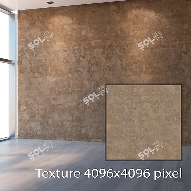 Seamless Plaster Texture Set 3D model image 2