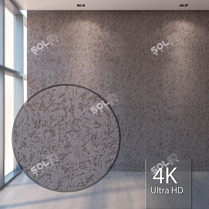 High-Resolution Seamless Plaster 3D model image 1