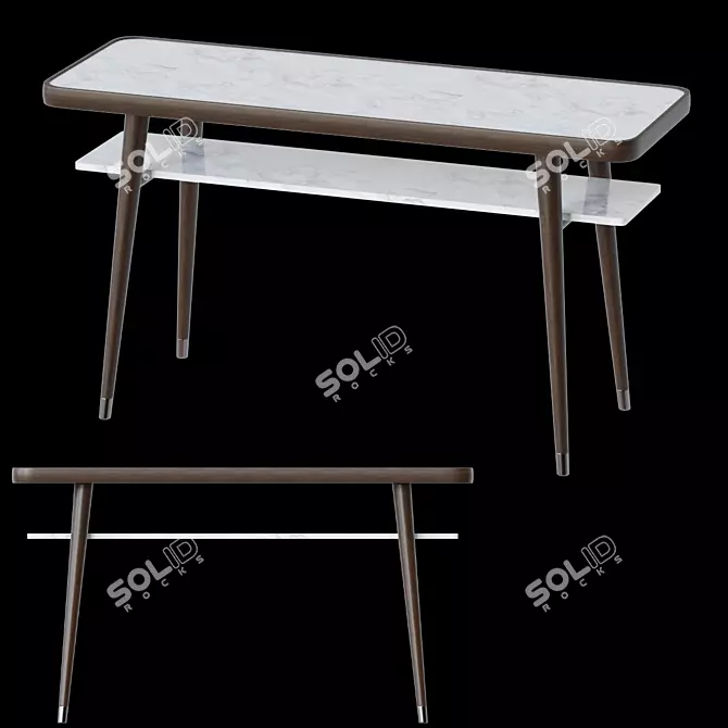 Elegant Chantal Console | Porada 3D model image 1