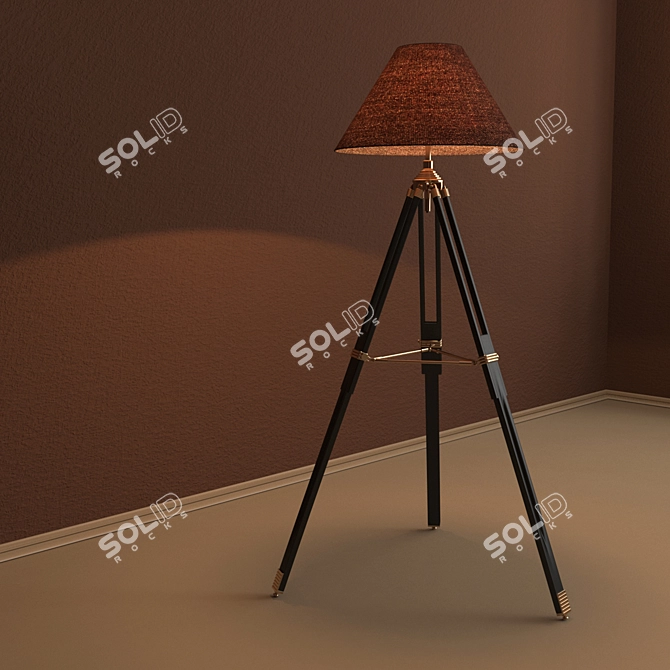 Divinare 2018Q04 PN-1 OM: Elegant 40W E14 Floor Lamp, 55cm Diameter, 160 3D model image 2