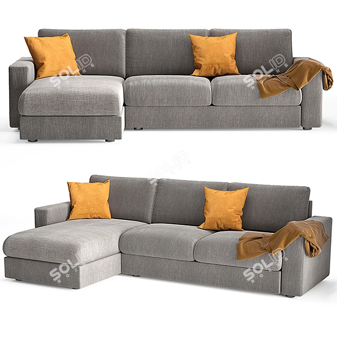 Modern Alberta Salotti Togo Sofa 3D model image 1