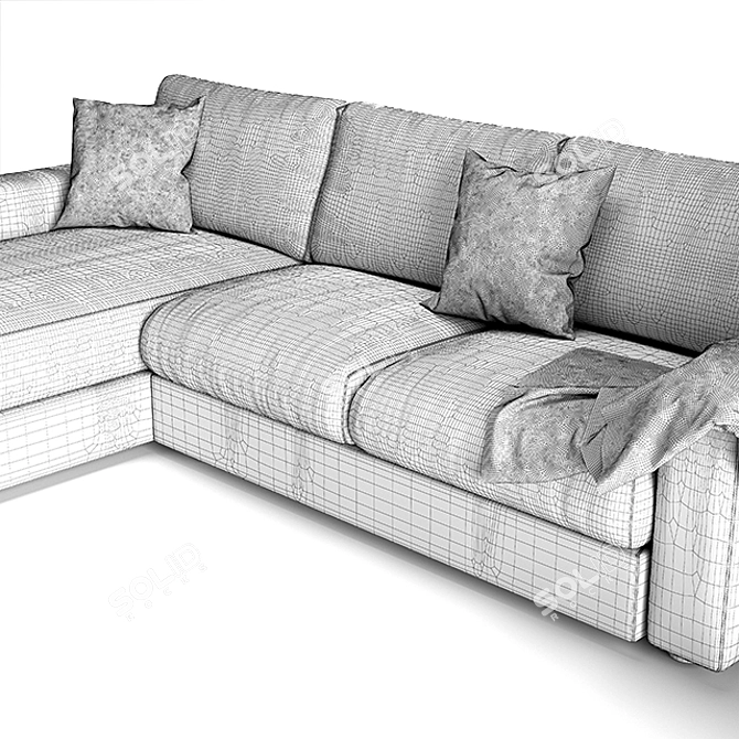 Modern Alberta Salotti Togo Sofa 3D model image 3