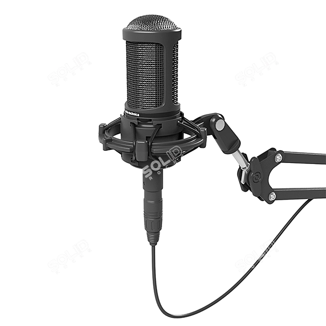 AT2035 Cardioid Condenser: Professional Studio Microphone 3D model image 1