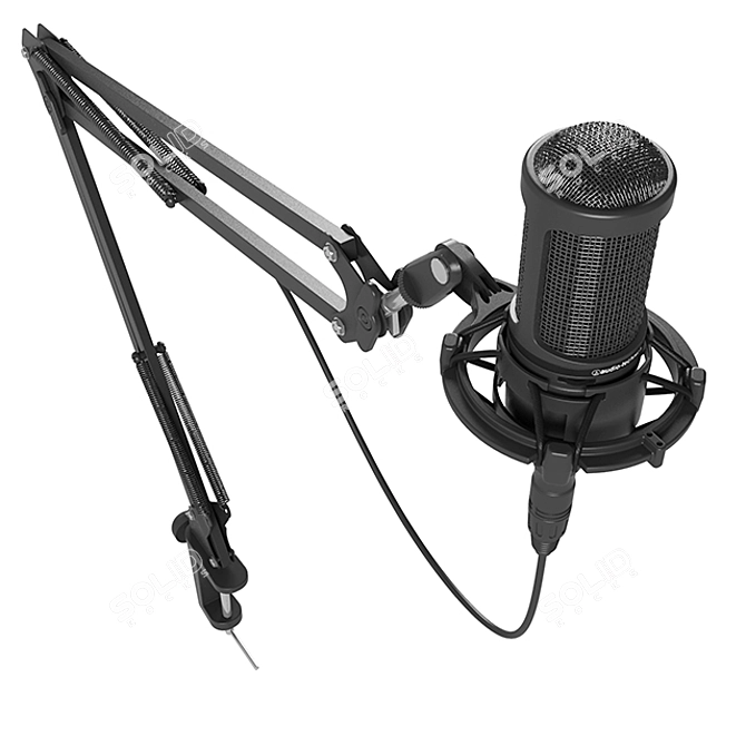 AT2035 Cardioid Condenser: Professional Studio Microphone 3D model image 2