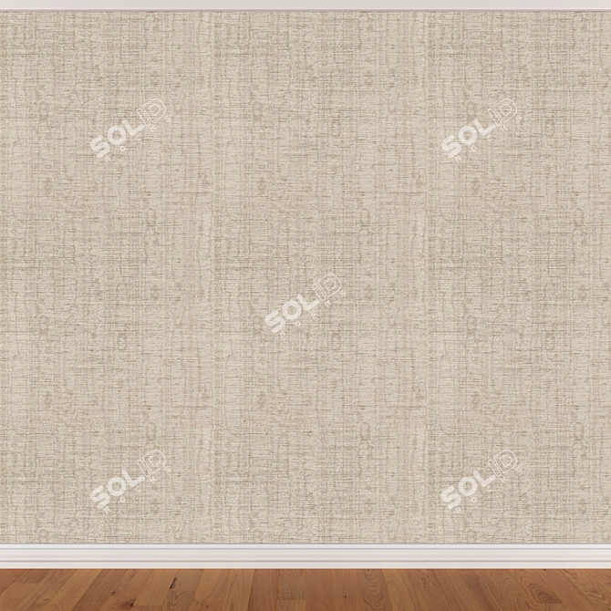 Seamless Wallpaper Collection: Set of 3 Textures 3D model image 3