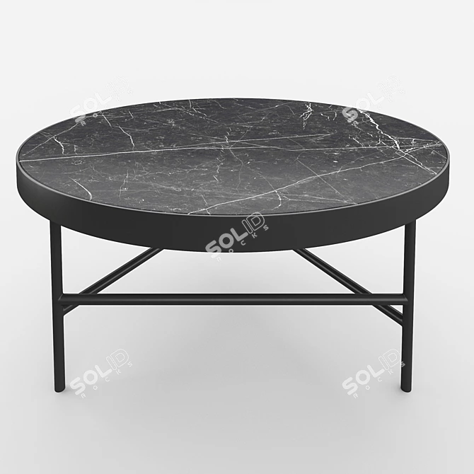 Luxurious Marble Table - Spacious 3D model image 1