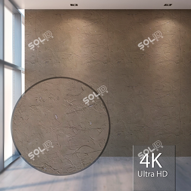 Seamless Plaster Texture | High Resolution & Detail 3D model image 1