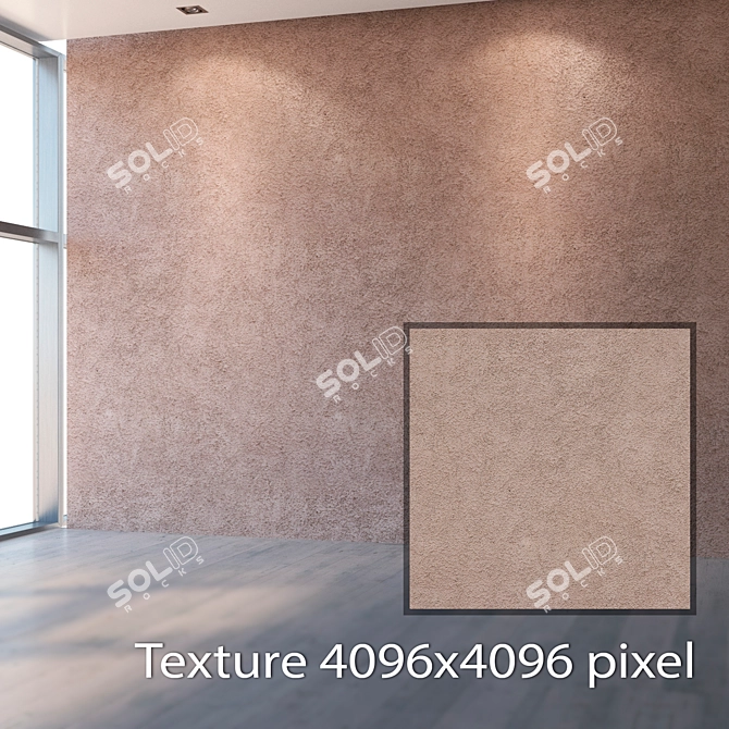 Seamless High-Resolution Plaster Texture 3D model image 2