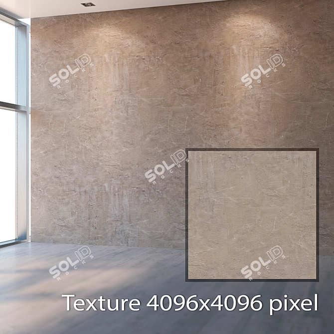 Seamless Plaster Texture 3D model image 2