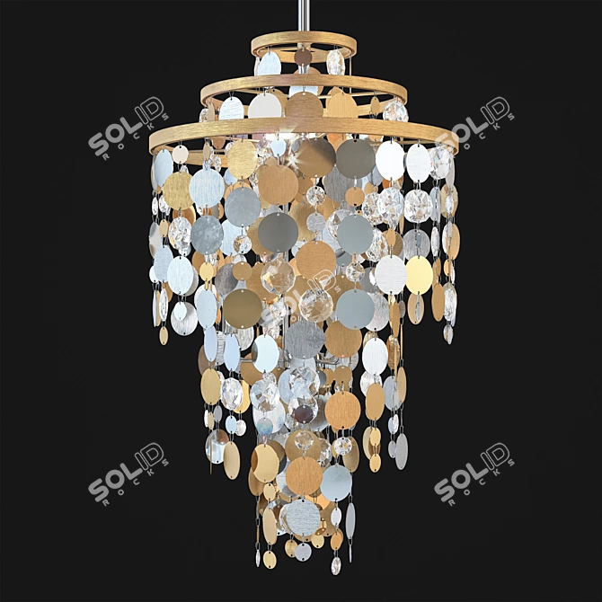 Elegant Ambrosia Pendant Light 3D model image 1