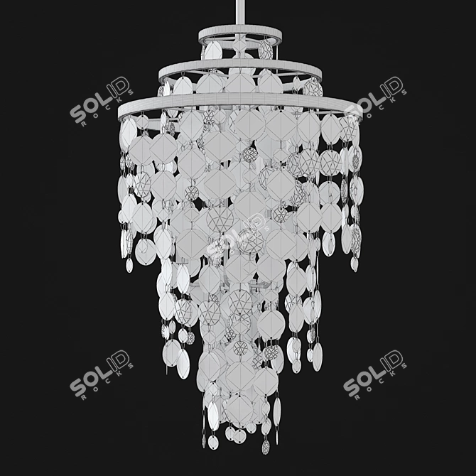 Elegant Ambrosia Pendant Light 3D model image 2