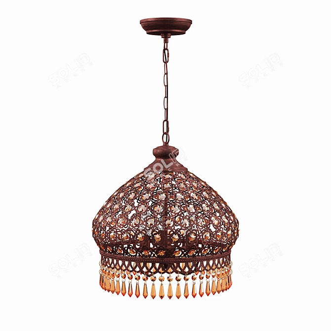 Elegant Levy Pendant Chandelier 3D model image 1