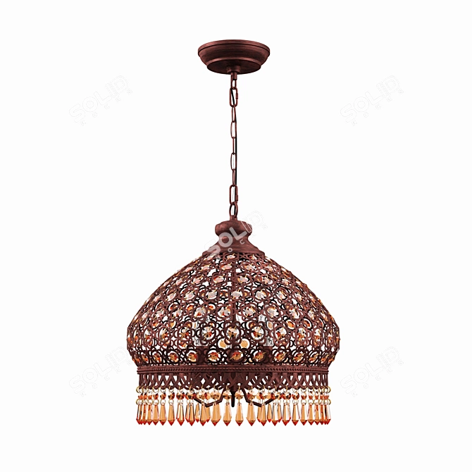 Elegant Levy Pendant Chandelier 3D model image 2