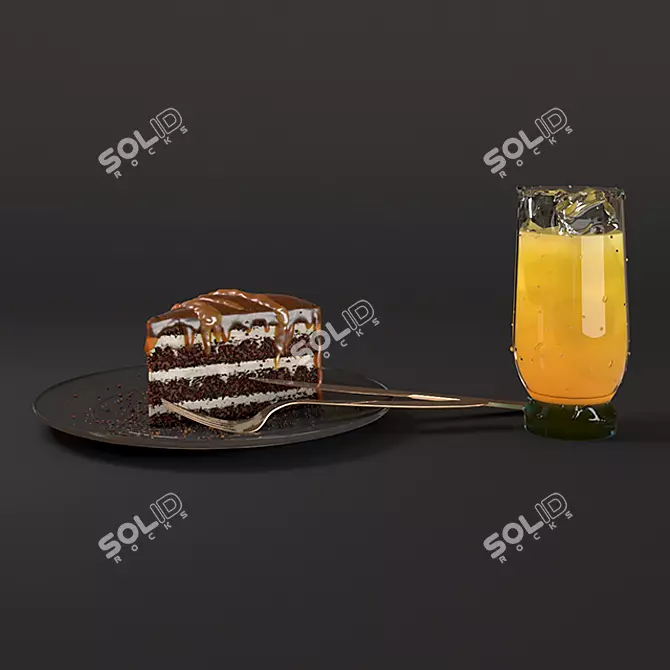 Bercon Noise: Cake & Juice 3D model image 1