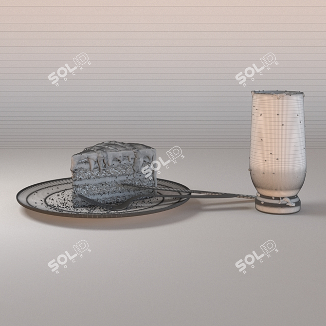 Bercon Noise: Cake & Juice 3D model image 2