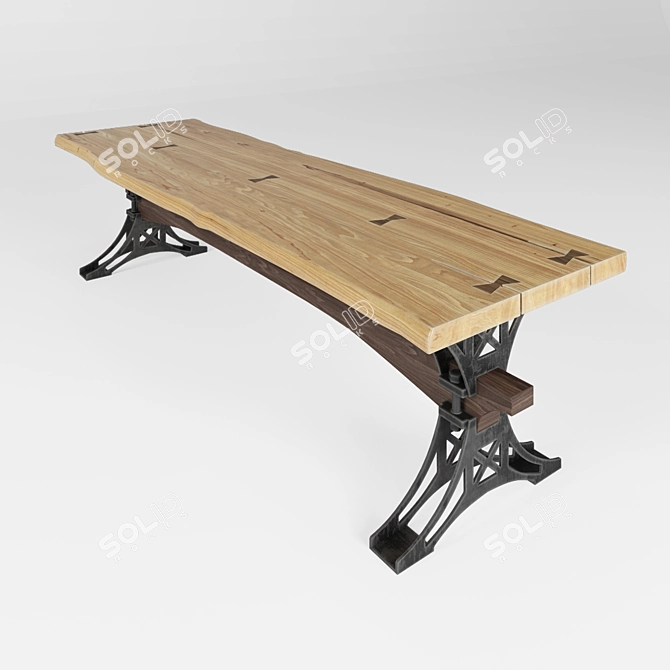 Skandinawe A-STEPHENSON Dining Table 3D model image 1