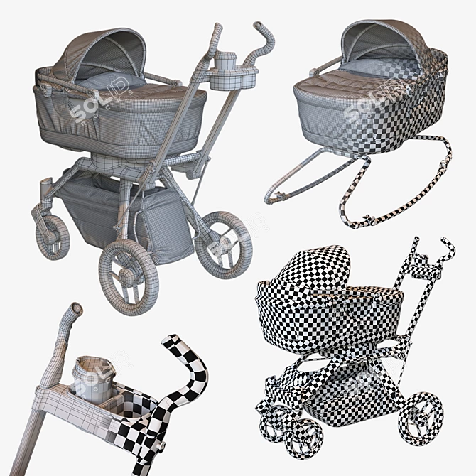 Orbit Baby G3: Innovative Baby Stroller 3D model image 3