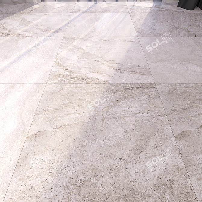 Premium Marble Floor Tiles 3D model image 1