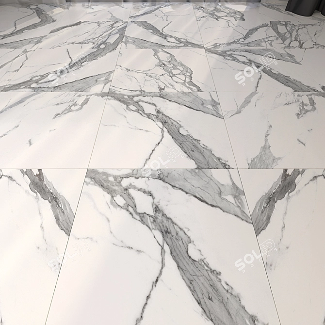 Luxury Marble Floor Tiles 3D model image 1