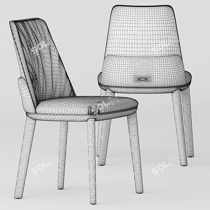Belinda Chair: Exquisite Design by Cattelan Italia 3D model image 3