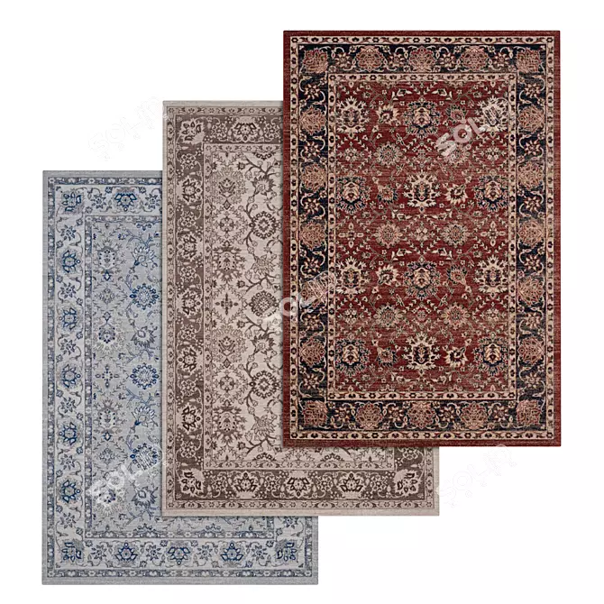 Luxury Carpet Set 17 3D model image 1