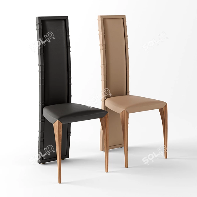 Elegant Il Pezzo 7 Chair 3D model image 3