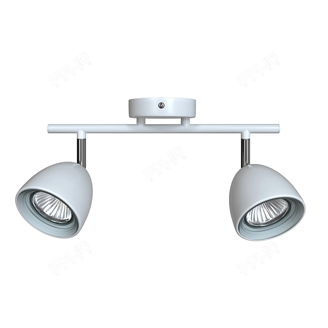 Allegra Modern White Metal Ceiling Spot 3D model image 2