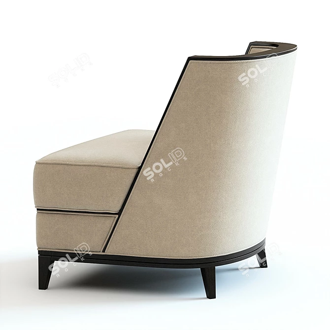 Modern Sloane Armchair: High-Detail 3D Model 3D model image 3