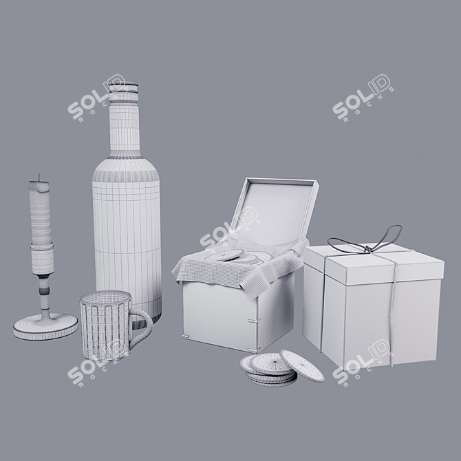 Luxury Decorative Model for Professional Renders 3D model image 3