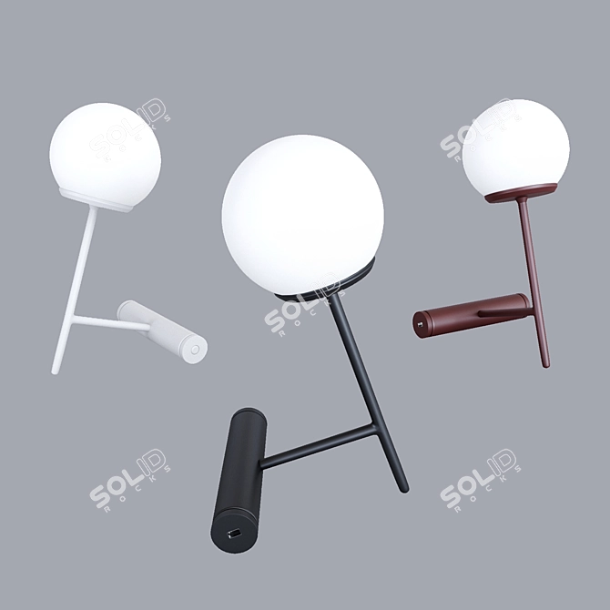Phare LED Lamp: Sleek and Modern Design 3D model image 1