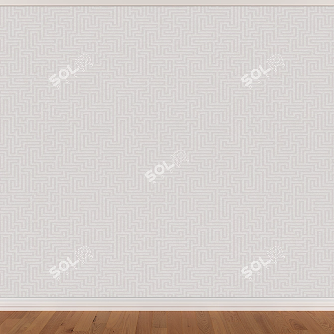 Seamless Wallpapers Set - 3 Colors 3D model image 3