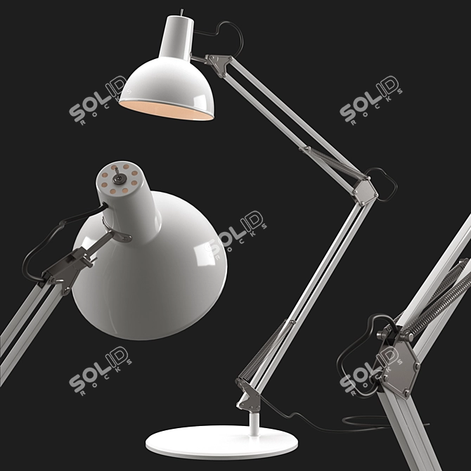 Dynamic Spring Balanced Table Lamp 3D model image 2