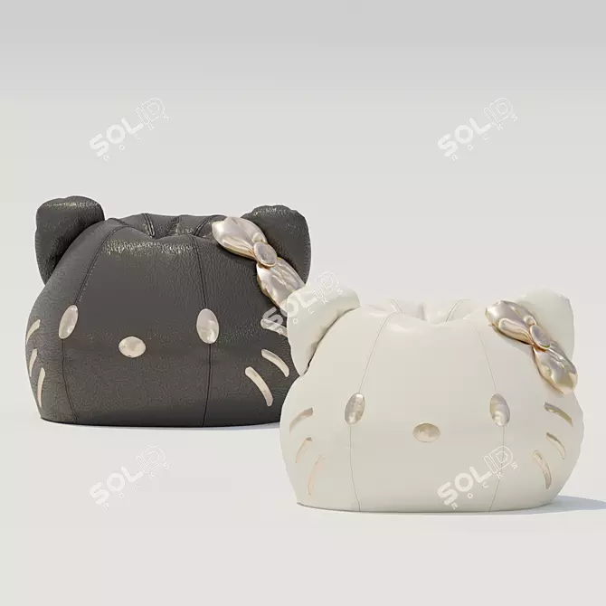 Hello Kitty Beanbag Chair 3D model image 1