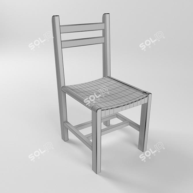 Elegant Ergonomic Chair 3D model image 2