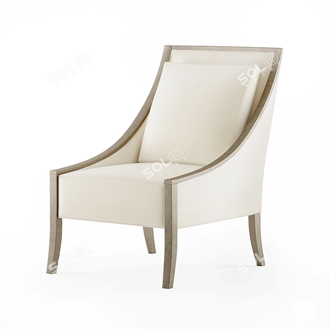 Elegant Caracole A FINE LINE Armchair 3D model image 1