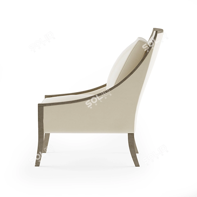 Elegant Caracole A FINE LINE Armchair 3D model image 2