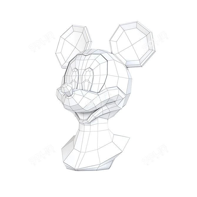  Mickey Poly Bust 686 3D model image 3