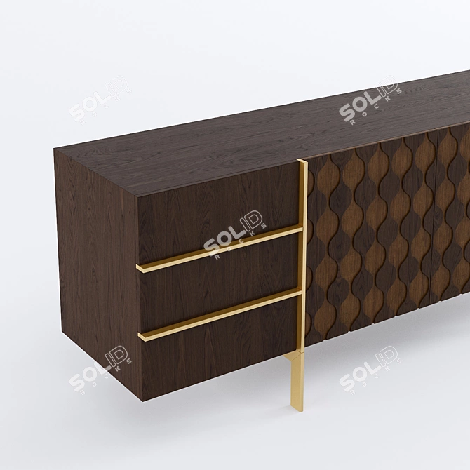 Modern Trocadero Sideboard | Roche Bobois 3D model image 2