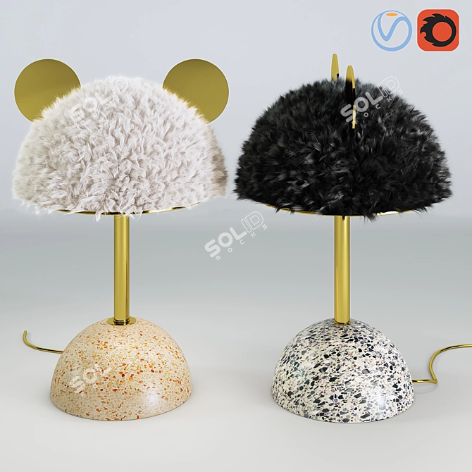 Modern Minos Table Lamps: Elegant and Stylish 3D model image 1