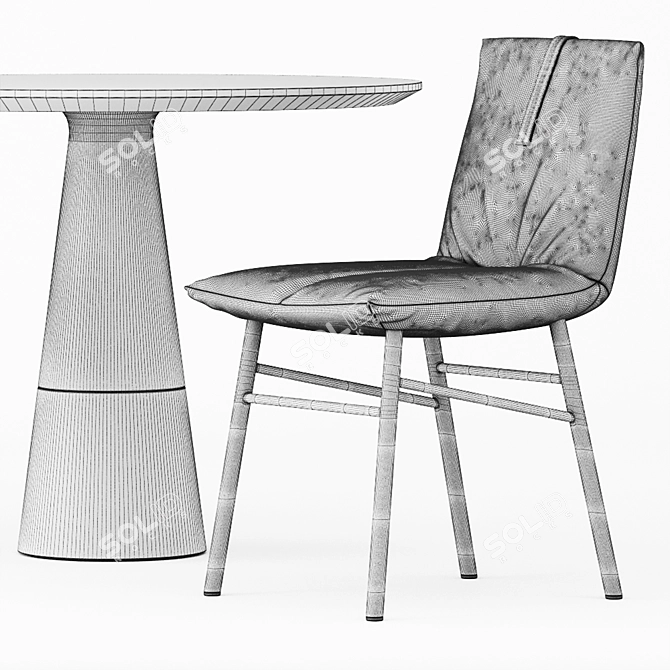 Modern Dining Set: Bonaldo PIL & ENNE ECHO 3D model image 3