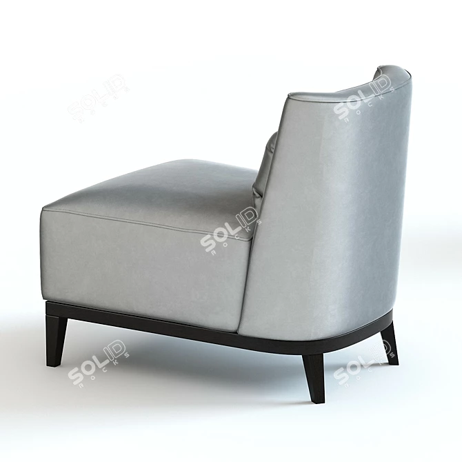 Sleek Lisbon Armchair: Detailed 3D Model 3D model image 3