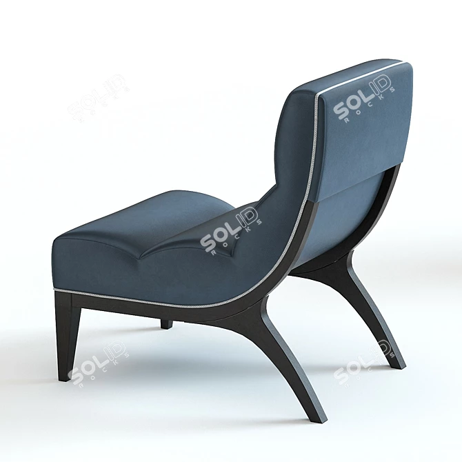 Sleek Kirk Armchair: High-Detailed 3D Model 3D model image 3