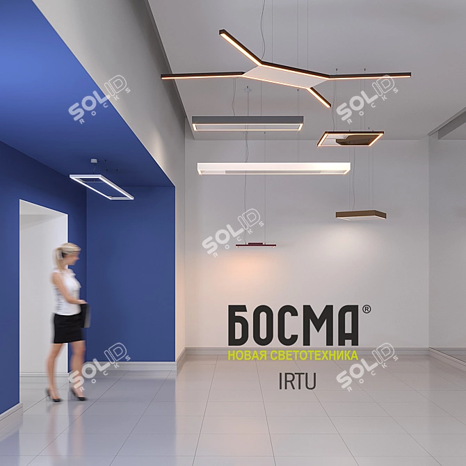 Bosma IRTU LED Pendant Light 3D model image 3