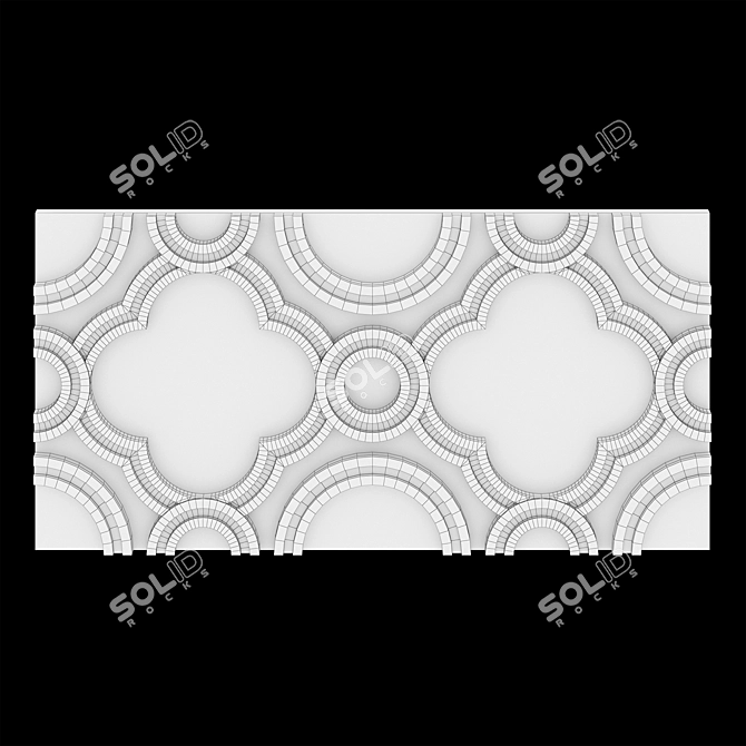 Samanid Alabaster Panels: 300x600x20mm 3D model image 2