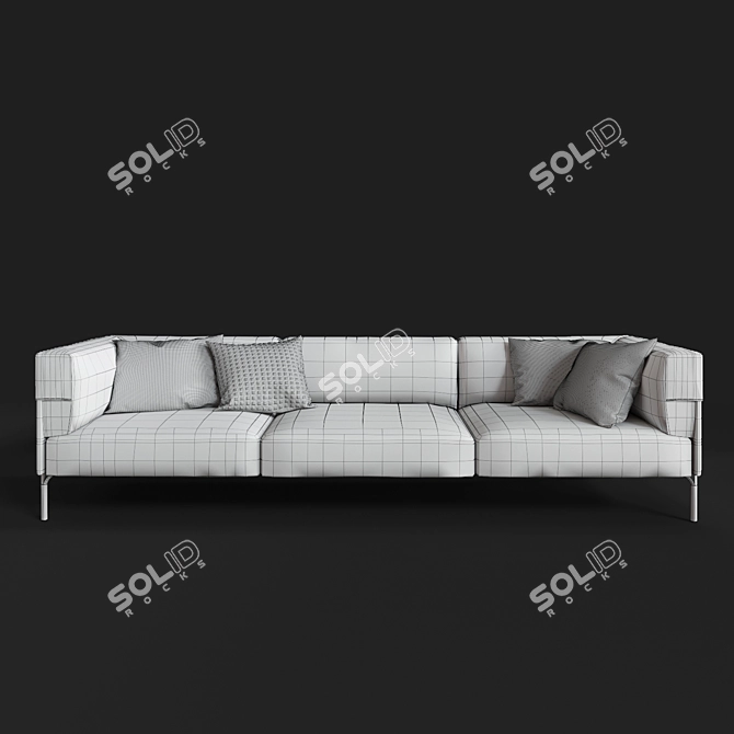 FENDI PALMER 4 Seater Sofa 3D model image 3